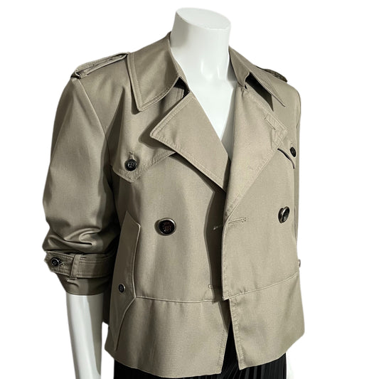 Custom Cropped Trench Jacket