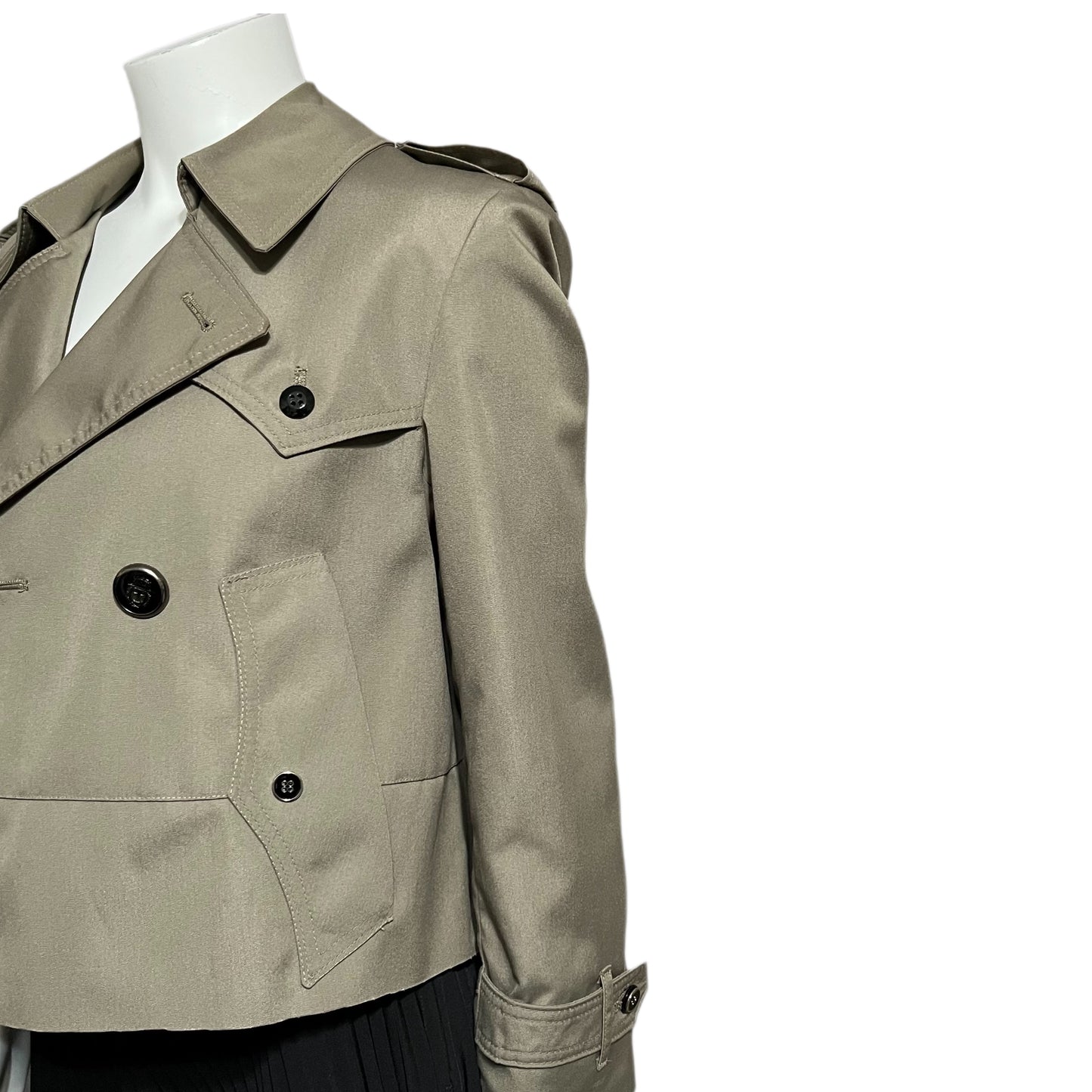 Custom Cropped Trench Jacket