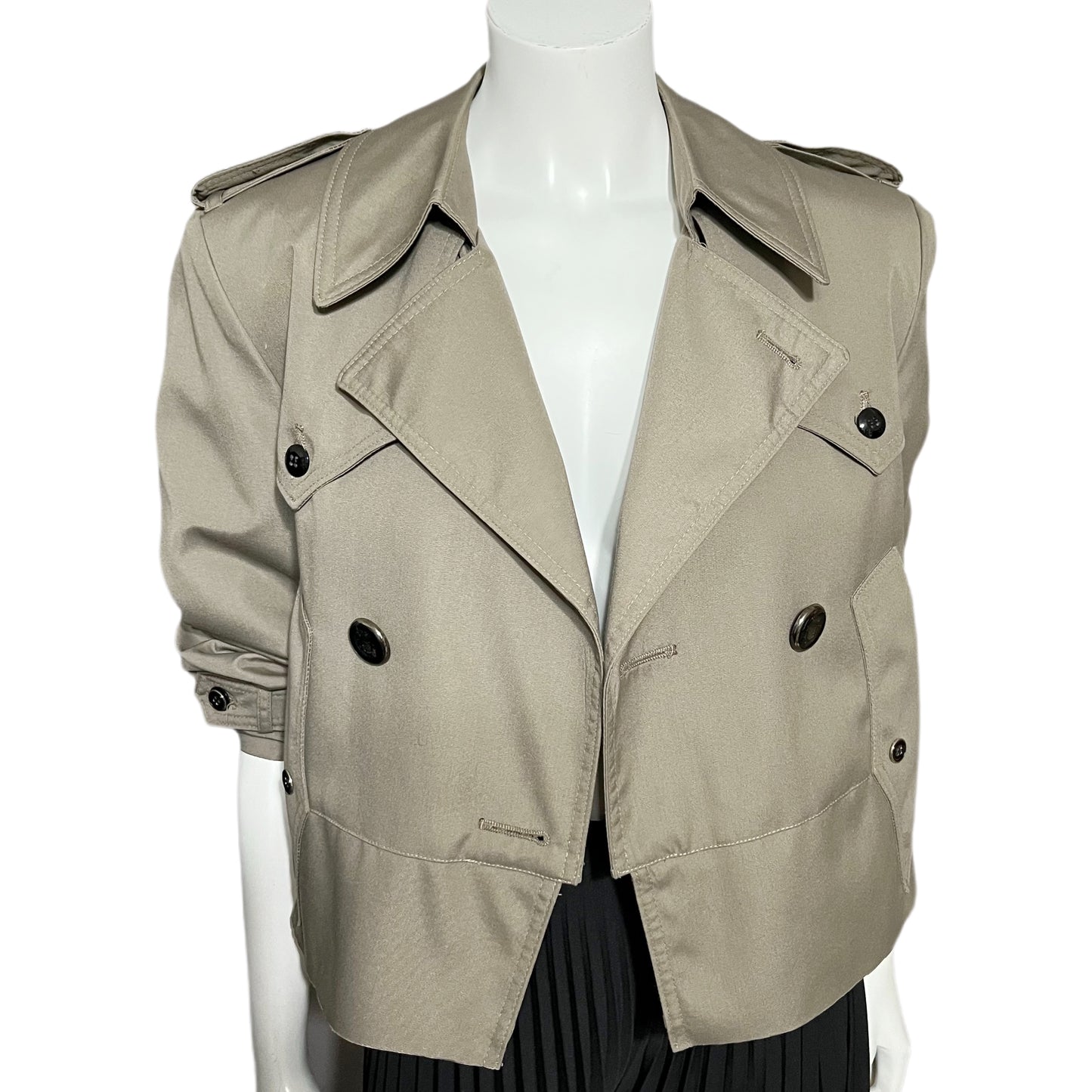 Custom Cropped Trench Jacket