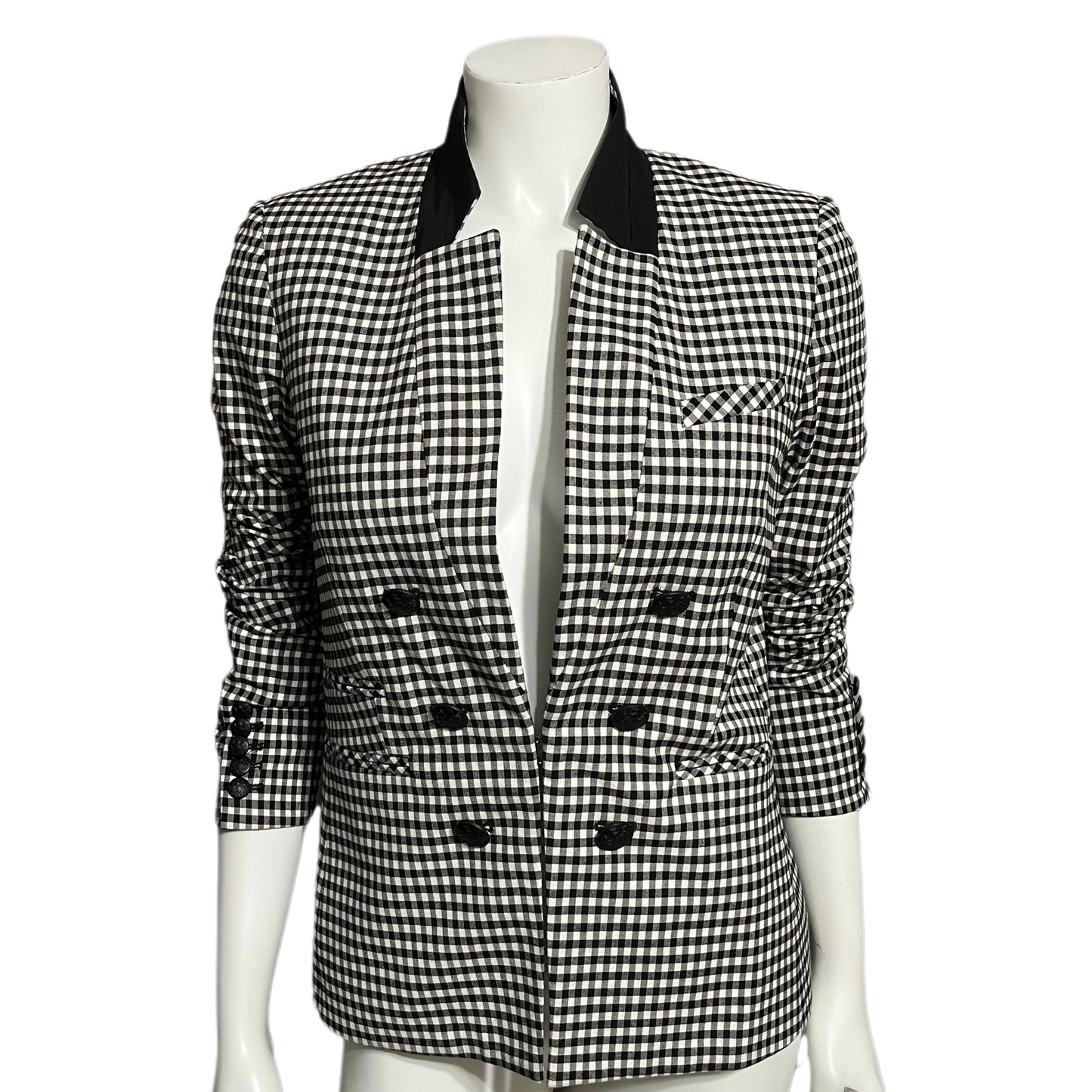 Veronica Beard Gingham Print Blazer Sz-6