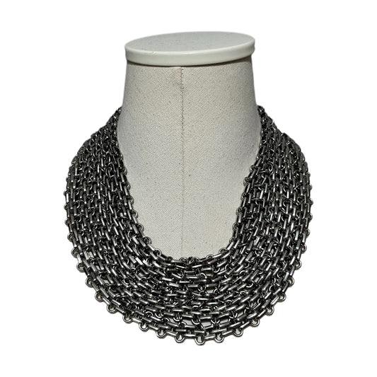 Silver Wide Chain Necklace