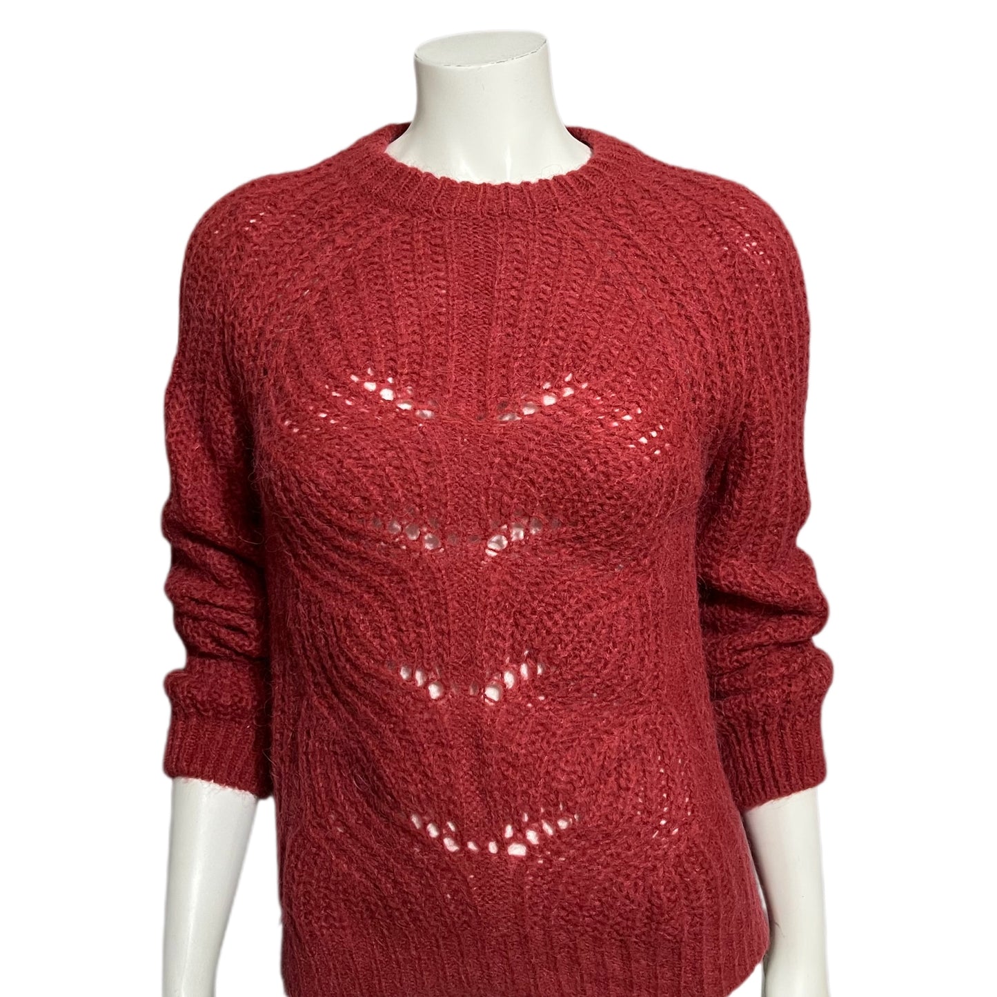 Elsamanda Made In Italy Alpaca Blend Reddish Sweater Sz-Small