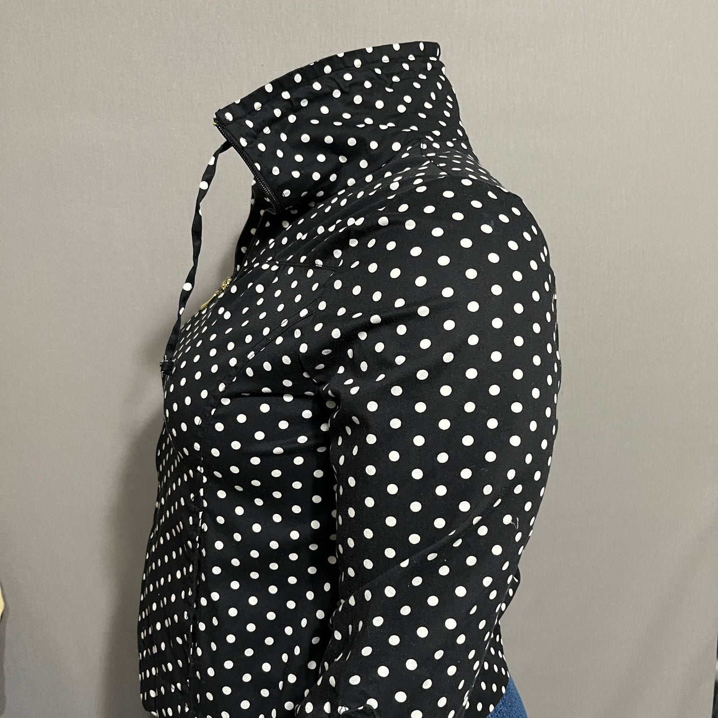 Studio Works Women Cotton Lightweight Jacket Polka Dot Sz-XL Petite