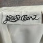 Yves St. Clair White With Gold Decorative Jeweled Collar Artsy Blouse Sz-24W