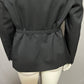 Vintage Lord & Taylor Black Wool Cargo Style With Belt Blazer Sz-12