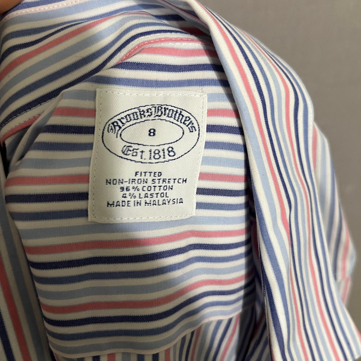 Brooks Brothers Women’s Cotton Striped Button Front Shirt Sz-8