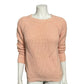 Workshop Light Peach/Pink Long Sleeve Crewneck Sweater Sz-Small