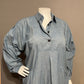 Pia Rucci Vintage 100% Cotton Denim Stripe Midi Dress Sz-14