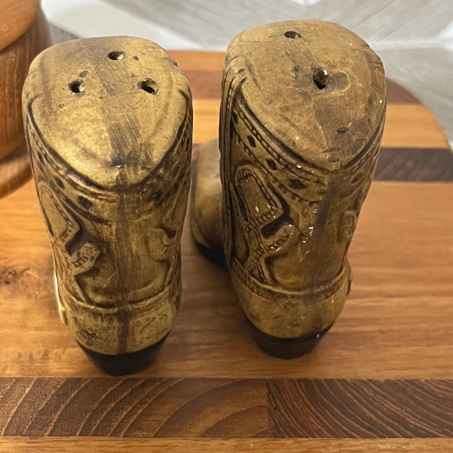 Vintage Western Cowboy Boot Collectible Salt & Pepper Shaker Set