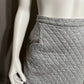 Hinge Gray Quilted Cotton Skirt Sz Medium