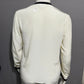 Vintage Evan Picone Cream With Black Trim Career Secretary Women’s Blouse Sz-10