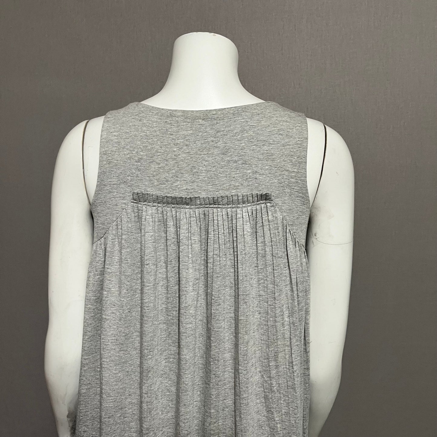 Philosophy Gray Pleated Flowy Knit Casual Summer Dress Sz-Small