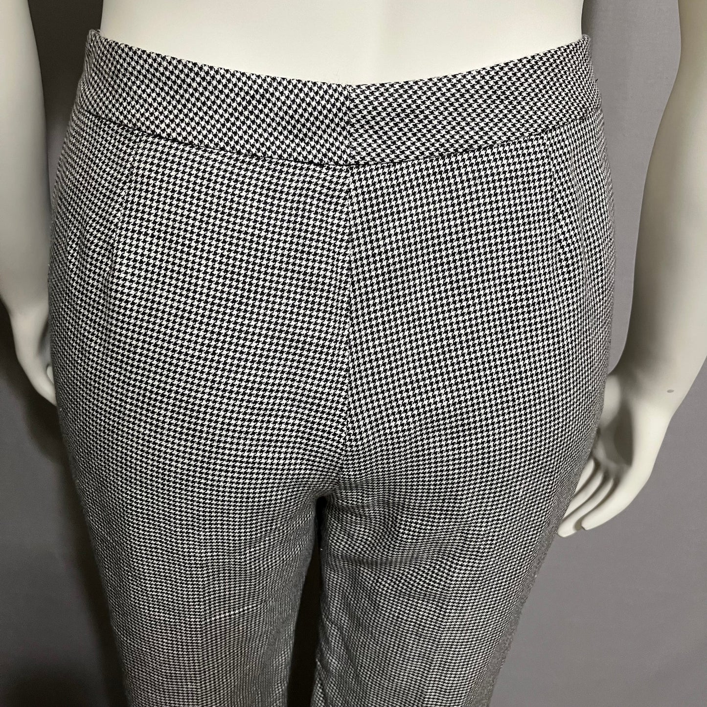 Lauren Ralph Lauren Houndstooth 100% Linen Causal Pants Retail $159 Sz-10