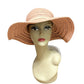 Lauren Conrad Blush Pink Paper Straw Floppy Sun Hat Sz-One Size