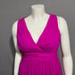 Badgley Mischka Women’s Special Occasion 100% Silk Fushia Pink Dress Sz-8
