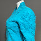 Casual Living Turquoise 100% Cotton Artsy Textured Lightweight Jacket Sz-1X