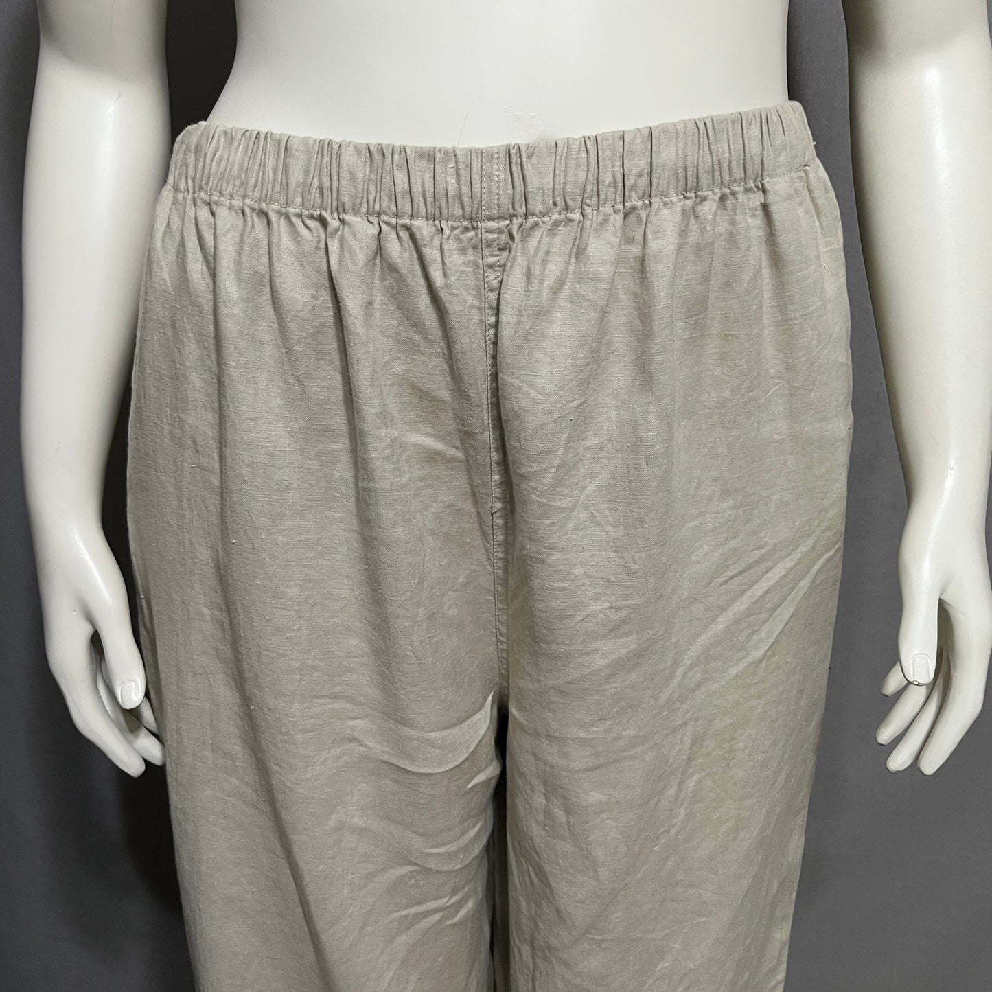 Old Navy 100% Linen Women’s Casual Pants Elastic Waist Sz-XL