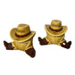 Nevada Western Cowboy Themed 2 Pc Ceramic Salt & Pepper Shakers