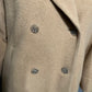 Calvin Klein Camel Hair Wool Double Breasted Tan Coat Sz-6 (Large)