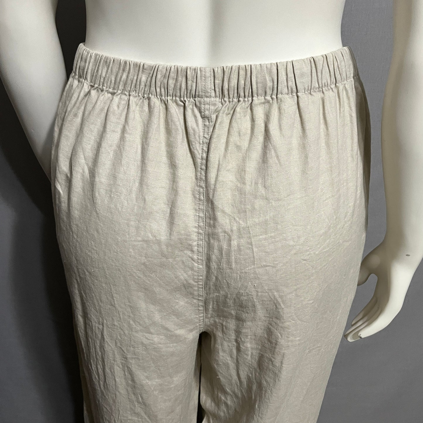 Old Navy 100% Linen Women’s Casual Pants Elastic Waist Sz-XL