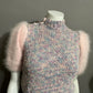 Handmade Pink & Blue Barbie Style Fluffy Sleeve Sweater Sz-Small