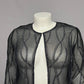 JKara New York Sheer Beaded Open Front Dressy Open Cardigan Blazer  Sz-XL