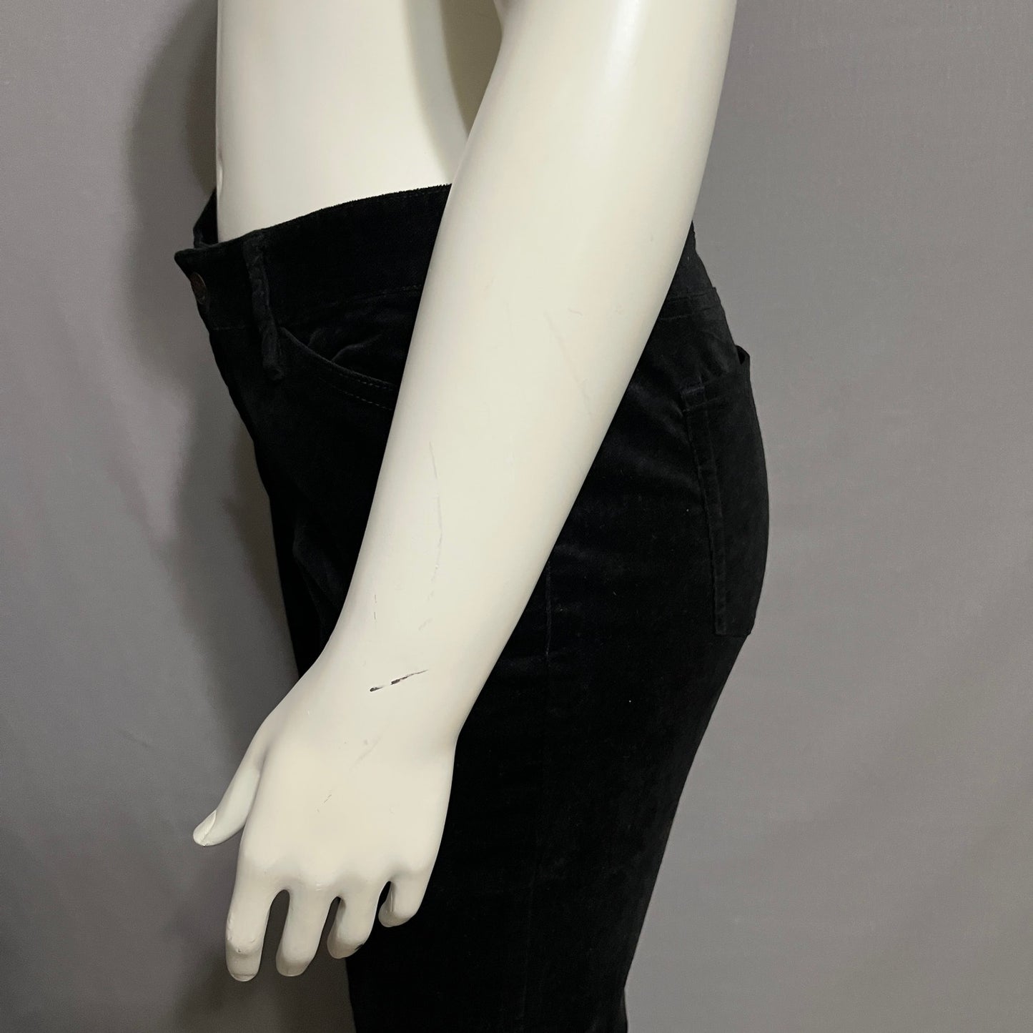 Eddie Bauer Women’s Black Velvet Cotton Flared Pants Sz-14