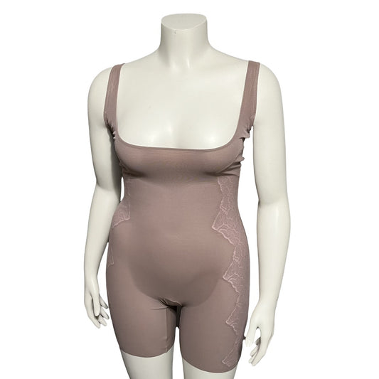 Assets By Spandex One Piece Nude With Lace Shapewear Sz-XL