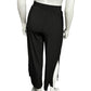 G.I.L.I. Black Pull On Stretch With Side Split Wide Leg Pants Sz-XXSP