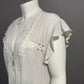 Free People Baby Blues Lace Embroidered Trim Tunic Babydoll Top Sz-Large