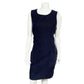 Eddie Bauer Corduroy 100% Cotton Navy Sleeveless Dress Sz 8 Tall