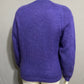 Vintage Penbrooke Lane Deep Purple Mohair Button Cardigan Sz-Medium