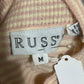 Vintage Women’s Striped Sweater Lambswool Rabbit Hair Sweater Sz-Medium