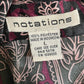 Notations Purple Satin Floral Print Long Sleeve Button Front Blouse Sz-Large