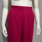 Talbots Cranberry 100% Wool High Waisted Career Pants Sz-16