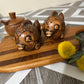 Vintage Kissing Fish Brown Salt & Pepper Shaker