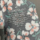 Cuddl Duds 2Pc Black Floral Print Comfy Drawstring Shorts Pajama Set Sz-Sm/Md