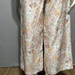 Haven Well Floral Cotton Silk Blend Pull On Pants Sz-Large