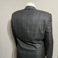 Bartolini Windowpane Black Virgin Wool/Silk Men’s Suit Sports Jacket Sz-54