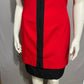 Dani Max Lois Synder Vintage Red Suit Zip Front Career Dress Sz-14 (Large)