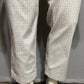 89th & Madison White & Tan Geometric Cropped Capri Pants Sz-20