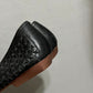 Vintage Cherokee Brazilian Black Woven Leather Flats Sz-7 1/2 M