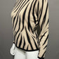 Talbots Cashmere & Silk Zebra Print Turtleneck Sz-Small Petite