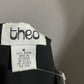 Theo Beaded Gold Black Sequin Square Print Vest Sz-Medium