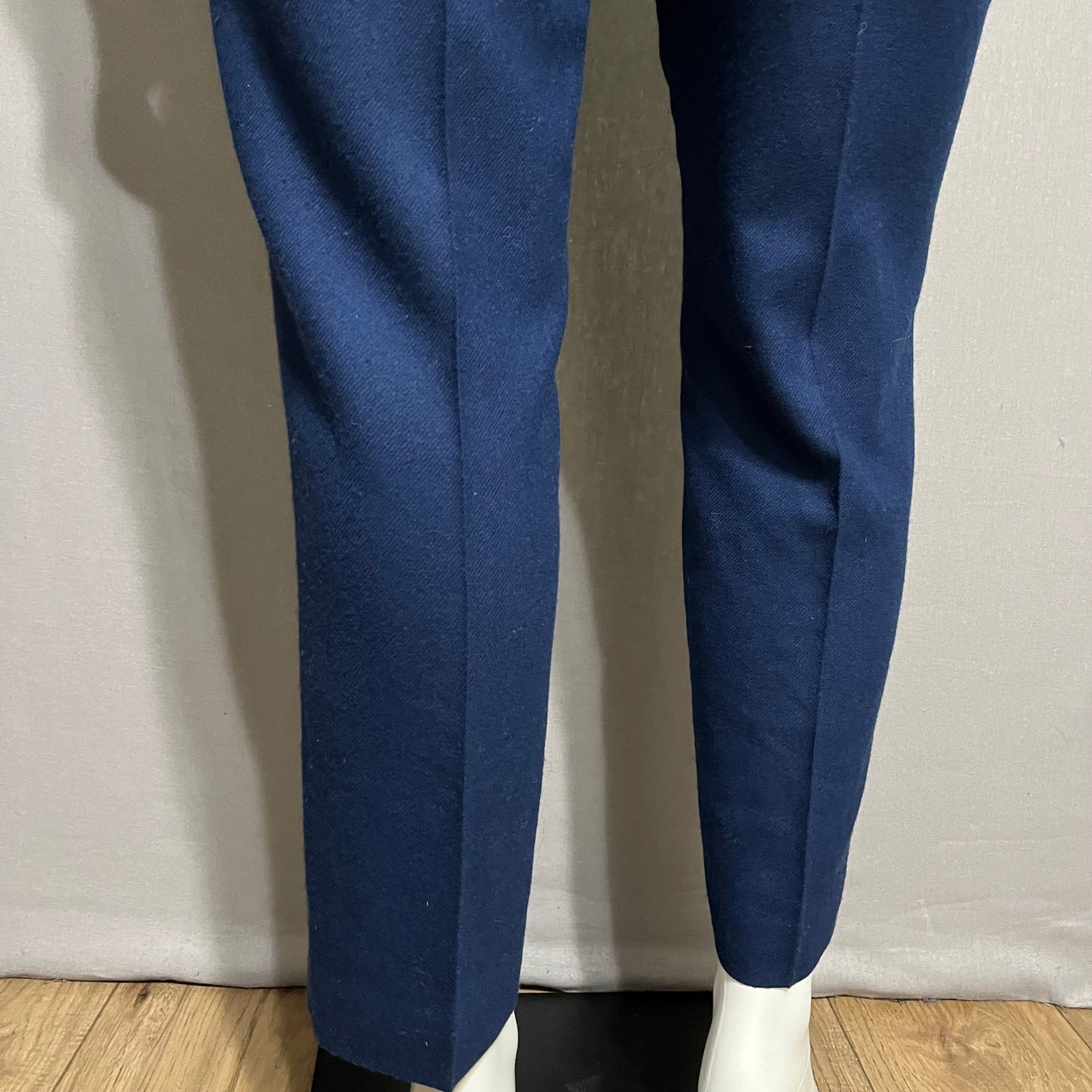 Vintage Pendleton Navy 100% Wool High Waisted Career Pants Sz-16