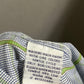 Alan Flusser Men’s XL Window Pane Button Up Blue Green Long Sleeve