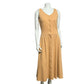 Neiman Marcus Ponte Knit Sleeveless Flare Casual Midi Dress Sz-Small