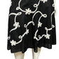 Allison Taylor 100% Cotton Black Artsy Swing Flare Skirt Sz-16