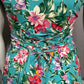 Tangibles 100% Cotton Scalloped Floral Tea Party Flare Dress Sz-Medium