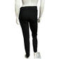 Lafayette 148 Black Knit With 100% Leather Combo Leggings Sz-2